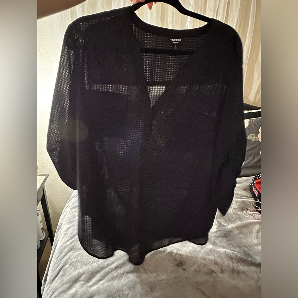 Black torrid Harper blouse